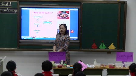 外研版(三起)小學(xué)英語五下Module3  Unit 1 She had eggs and sausages.寧夏劉麗