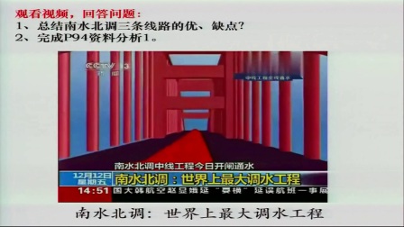 《資源跨區(qū)域調(diào)配對(duì)區(qū)域地理環(huán)境的影響》2016人教版高二地理-康寧