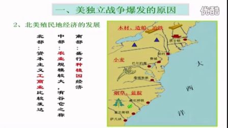 初中歷史人教版九年級(jí)《美國的誕生01》名師微型課 北京詹利