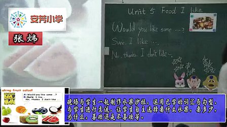 Unit5 Food I like 第二課時(shí)小學(xué)二年級(jí)英語安芳小學(xué)張煒