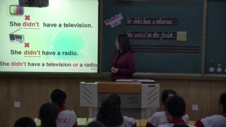 外研版(三起)小學英語五下Module1 Unit 2 She didn't have a television.遼寧蘭嵐