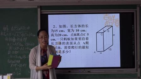 人教2011課標(biāo)版數(shù)學(xué)八下-17.1.2《利用勾股定理解決簡單的實際問題》教學(xué)視頻實錄-王國香